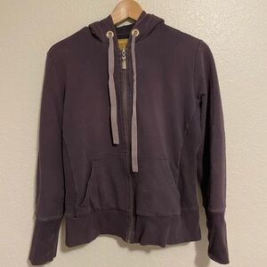 Track & Field Purple Hoodie Zipper Jacket Size L